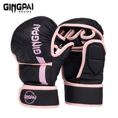 GINGPAI 종합격투기 복싱 글러브 성인 전용 MMA 트레이닝 장갑 XBMBBZ, 1세트, 핑크