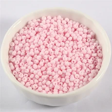 매트 솔리드 마카롱 색 2mm 3mm 유리 씨앗 비즈 유니폼 라운드 스페이서 비즈 DIY 수제 보석 액세서리 만들, 02 2mm 800Pcs, 24 C10