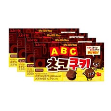 ABC 초코 쿠키 50g 4개 과자 묶음 간식 모음 안주, 본상품