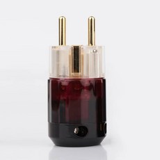 HIFI 079 EU 유럽 커넥터 오디오 전원 IEC 24K 플러그 DIY 079E SC 금도금, 03 P-079E Transparent, 1개