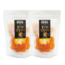 말랑한 씨없는 청도 감말랭이 100g 2봉 건강간식 국산 건조과일, 2개