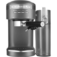 키친에이드 반자동 에스프레소 머신 - KES6403, Charcoal Grey, Espresso w/ Auto