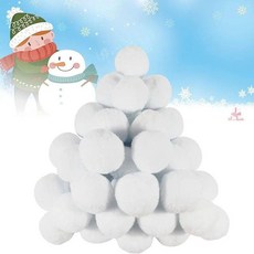 인공 눈싸움 공 실내용 부드러운 세트 50팩, 5cm, 50pcs
