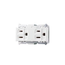 Panasonic 國際牌 WNF15123WK 埋入式雙接地插座 無蓋板 15123, 1個