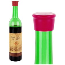 BO雜貨 糖果色矽膠瓶蓋塞 紅酒飲料調味料瓶密封軟膠塞, 糖果色