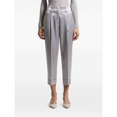 페세리코 플리츠 프런트 새틴 팬츠