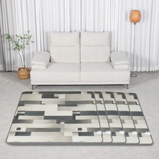 [전자파없는 26년형] 한일의료기 거실용 전기장판 탄소 거실 전기매트 모노륨 카페트, 모던 시티, 2.중형(150x183cm)