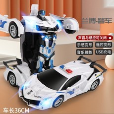 레디 아레스 자동차 변신 로봇 RC카, 램보 경찰, 1개