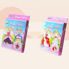 3D 컬러 볼클레이 오뚝이 공주 만들기 어린이 놀이 완구 공작, 종류:써니-켈리, 상세 설명 참조