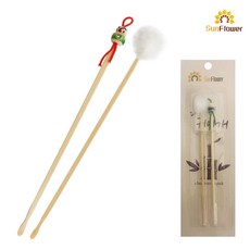 대나무 귀이개세트2p (17cm) 귀후비개 뽀송털 귀청소, 1, 상세페이지 참조