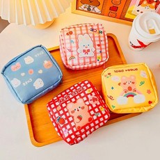 동물캐릭터 지퍼 파우치 화장품 소품 수납 여행 휴대용