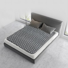 굿템 엠보싱 무자계 전자파 안심 전기요 전기매트, 싱글