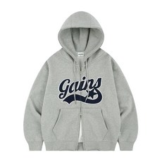 매장정품 게인스보로 GAINSBORO 아플리케 스타로고 후드집업_멜란지그레이 GB103MG 176679