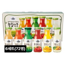 가야농장 주스 6종 종합선물세트, 180ml, 6세트
