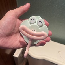 DFMEI 香腸嘴造型免打孔掛鉤, 1個, 青色