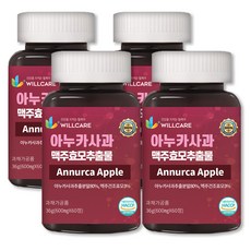 윌케어 아누카사과 맥주효모 추출물 분말 정 비오틴 HACCP 식약처인증, 60정, 12개