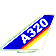 RBF絕版 A320 飛機尾翼 12x16cm 塑膠材質 航空模型 擺飾, 1個