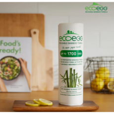 [에코에그] 1700번 빨아쓰는 친환경 밤부 키친타올, 20매, 1개