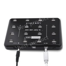 16포트 USB2.0 복제기 SD 카드 TF 카드 USB 디스크 일괄 복사 A-100, 1.4m, 1개