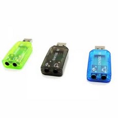 IN-N USB Virtual 5.1 채널 사운드카드 젠더형, 임의배송, 1개