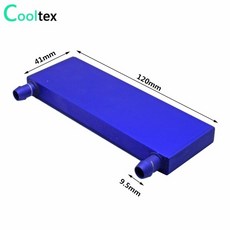 컴퓨터용 알루미늄 수냉식 블록 산업용 주파수 변환기 드라이브 쿨러 120x41x12mm, [03] 120x41x12mm-B, 한개옵션0