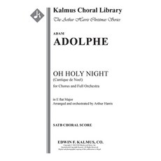 (영문도서) O Holy Night (Cantique de Noel - Original Key): Choral Score Satb Paperback, Alfred Music, English, 9781638879466