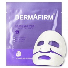 Dermafirm Soothing Repair 토닝 젤 마스크 R4 - 브라이트닝 & 방지 한국 페이스 마스크 글루타티온 함유 빛나는 피부를 위한 오버나이트 하이드로젤 4개