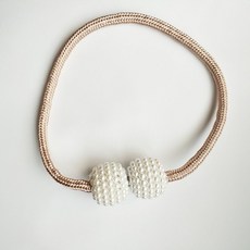 자석 커튼 스트랩 볼걸이 커튼 스트랩 스트랩 커튼 버클 자석 흡인 한국식 볼걸이, 굵게[스냅볼] 샴페인색, 10조, 1개