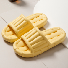 拖鞋 浴室防滑漏水速乾軟底居家拖鞋, 黃色, 44-45