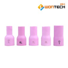 용접1번가 원테크 WON 가스렌즈 세라믹 단지 노즐 WT9 150A 알루미나 롱 알곤 티그 토치 헤드 용접 용품 부품, 9호, 1개