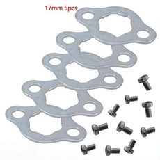 톱니 프론트 엔진 스프로킷 리테이너 플레이트 로커 가스켓 나사 먼지흙길용, 5. 17MM5PCS