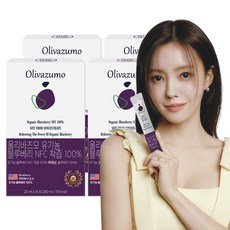 올리바즈모 유기농 블루베리 NFC 착즙 100%, 4개, 280ml