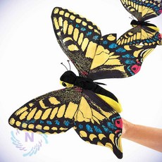 손인형 노랑 나비 유아장난감 손가락인형