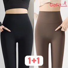 고핏 1+1 여성 하이웨스트 노Y존 레깅스