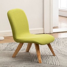 등받이 낮은 의자 스툴의자 원목 보조 소형 미니 이동식, F. 잔디색면과 리넨, F. 잔디색면과 리넨