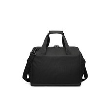 YONBEN 대용량 비즈니스 심플 여행 가방 더플 백 방수 메신저 핸드백 남성용 보스턴백 블랙. 단순함