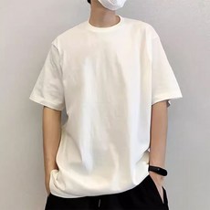 여름 심플 상의 남녀공용 오버핏 홈웨어 반팔티 반팔티셔츠
