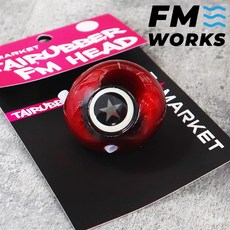 FM웍스 타이라바 컬러헤드 대구라바 참돔 대구 헤드 싱커, 3개, 100g, 레드