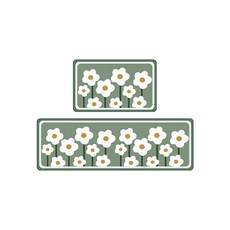 D Today Flower矽藻土廚房地墊組