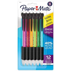 PaperMate 미국매장정품+ 샤프 Write Bros. Comfort #2 펜슬 편안한 그립 긴 필기 작업에 적합 0.7MM 12개입 1889746, 12개입 편안함.