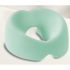 GHSHOP 마사지샵 경락 통기성 얼굴 도넛 쿠션 안면보호 엎드려 자는 베개 쿠션 엎드려베개 안면쿠션, 녹색, 1개