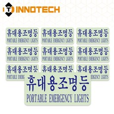 휴대용조명등A 위치표시 야광 스티커 S159-1~3(20장 1SET), 청색 S159-1, 1세트