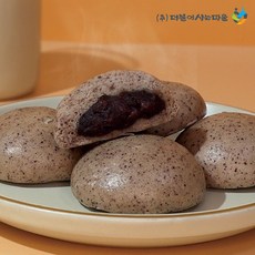 우리밀 흑미 찹쌀 칼슘 찐빵 겨울간식, 12개, 50g