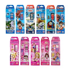 동아 캐릭터 연필 국산 (5자루), HB여아용