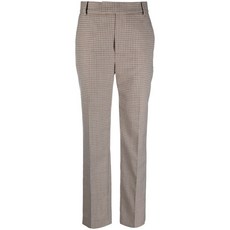 프랑켄 체크 프린트 테일러드 팬츠