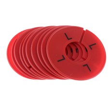 shangren 10 팩 의류 랙 크기 분할 라운드 옷걸이 분할-아기 옷장 크기 분할기, 9cm, L, 플라스틱