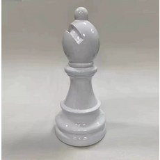대형 야외 조각상 조형물 장식품 체스 공원, 1개, 대형 화이트 전도사 높이 1.1m