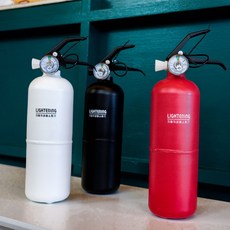 라이트닝 차량용 소화기 가정 캠핑겸용 KFI 인증 국내생산 소화기 스트랩포함, 1개, 화이트+거치스트랩, 0.7g