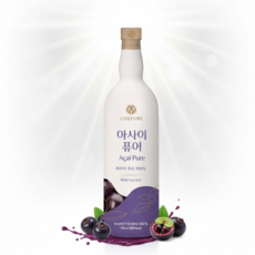 [리브퓨어] 아사이 퓨어 (100% 아사이베리 주스) 젊음의 열매 항산화 슈퍼푸드 750ml, 1개