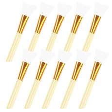 데일리 모델링 실리콘 얼굴 팩붓 팩브러쉬, 10개, 옐로우